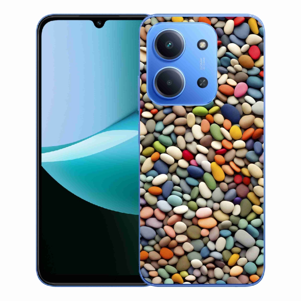 Gélový kryt mmCase na Xiaomi Redmi 15C 4G/5G (173mm) - farebné kamienky 2