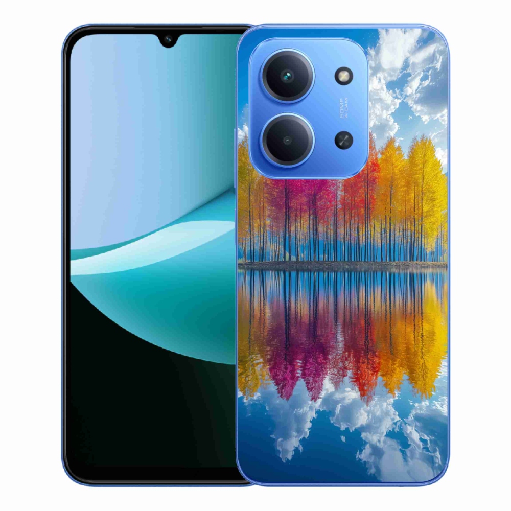 Gélový kryt mmCase na Xiaomi Redmi 15C 4G/5G (173mm) - farebné stromy