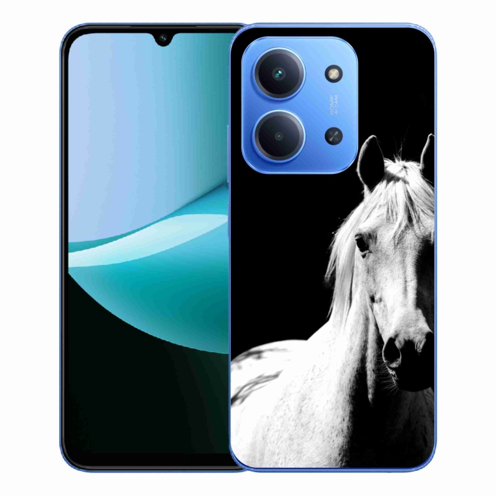 Gélový kryt mmCase na Xiaomi Redmi 15C 4G/5G (173mm) - biely kôň 5