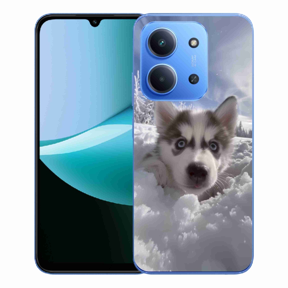 Gélový kryt mmCase na Xiaomi Redmi 15C 4G/5G (173mm) - husky v snehu