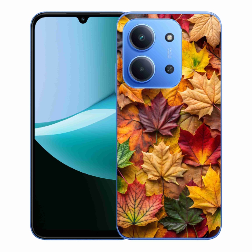 Gélový kryt mmCase na Xiaomi Redmi 15C 4G/5G (173mm) - javorové listy 2