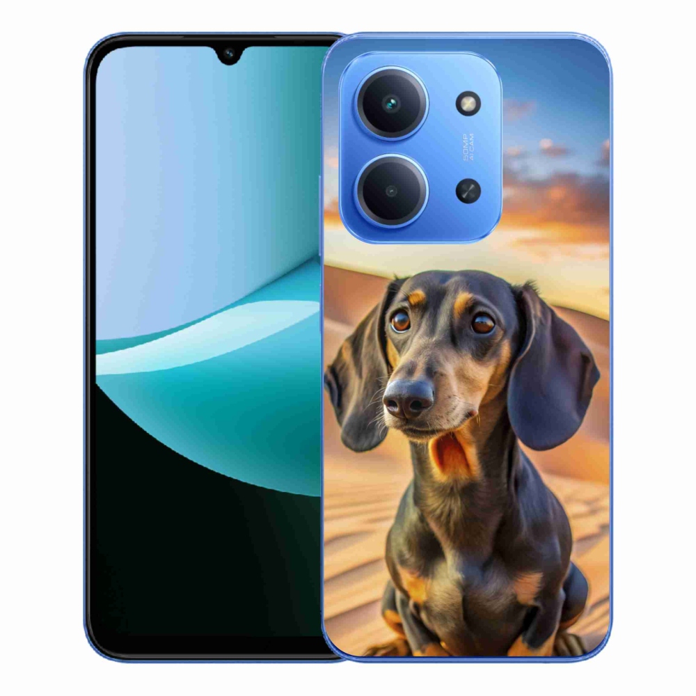 Gélový kryt mmCase na Xiaomi Redmi 15C 4G/5G (173mm) - jazvečík 3