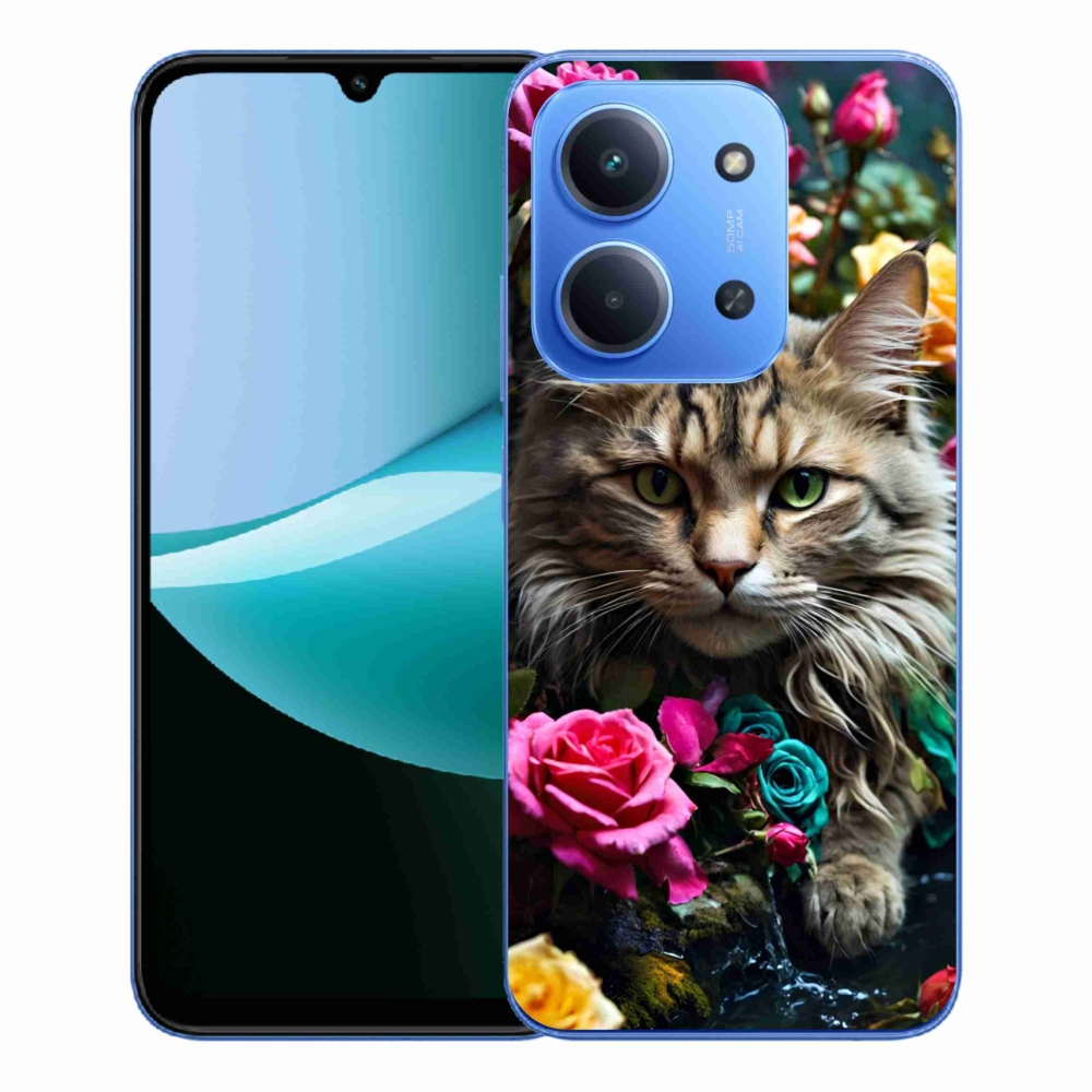 Gélový kryt mmCase na Xiaomi Redmi 15C 4G/5G (173mm) - mačacie pohľad 2