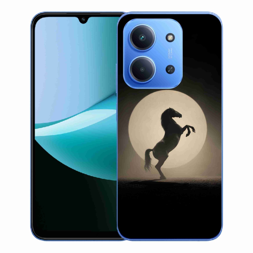 Gélový kryt mmCase na Xiaomi Redmi 15C 4G/5G (173mm) - kôň v siluete