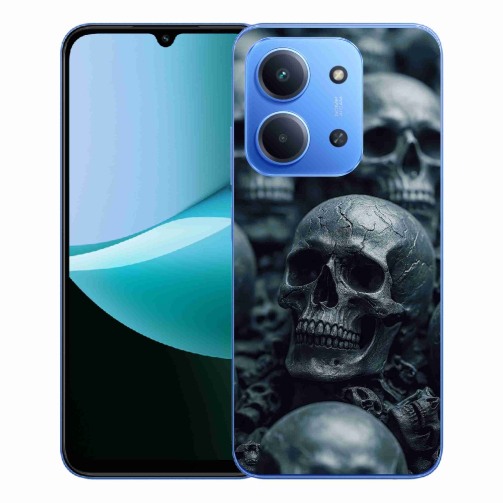 Gélový kryt mmCase na Xiaomi Redmi 15C 4G/5G (173mm) - lebka 2