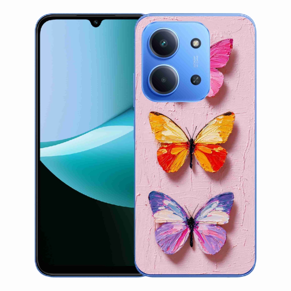 Gélový kryt mmCase na Xiaomi Redmi 15C 4G/5G (173mm) - motýlia trojica