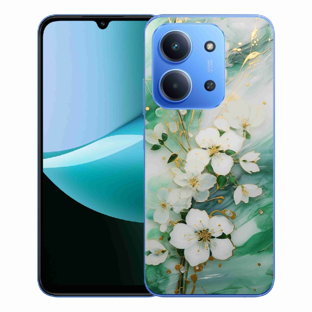 Gélový kryt mmCase na Xiaomi Redmi 15C 4G/5G (173mm) - nežné kvety