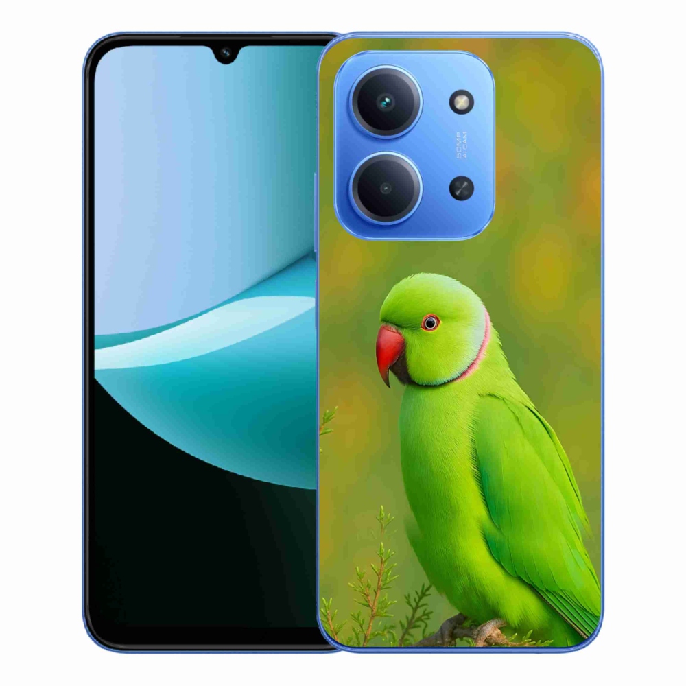 Gélový kryt mmCase na Xiaomi Redmi 15C 4G/5G (173mm) - papagáj Alexandr 2