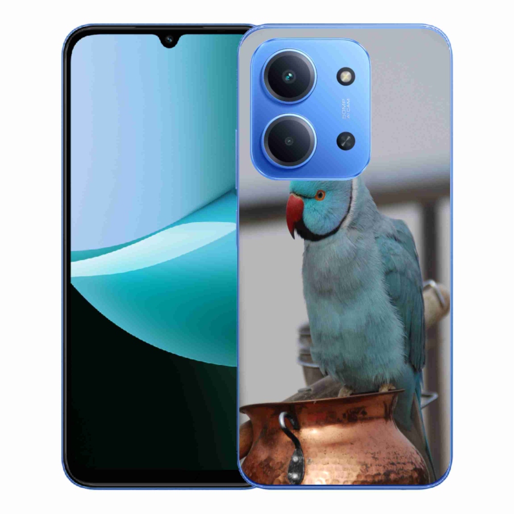 Gélový kryt mmCase na Xiaomi Redmi 15C 4G/5G (173mm) - papagáj alender modrý
