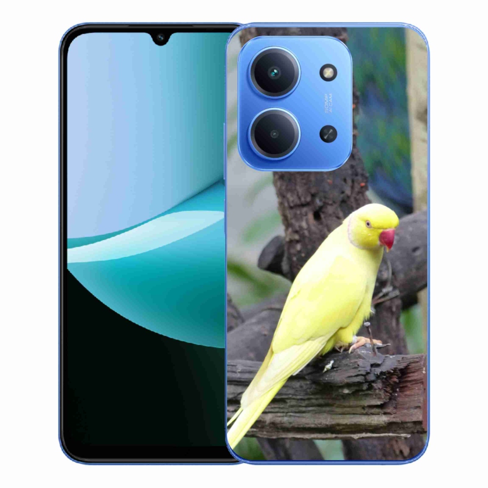 Gélový kryt mmCase na Xiaomi Redmi 15C 4G/5G (173mm) - papagáj alexander žltý