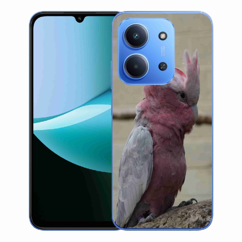 Gélový kryt mmCase na Xiaomi Redmi 15C 4G/5G (173mm) - papagáj kakadu ružový