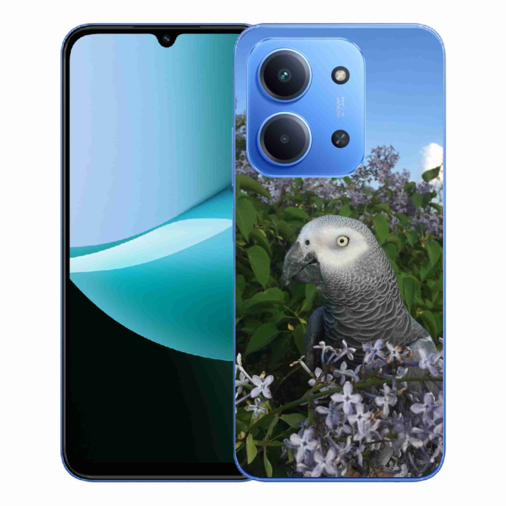 Gélový kryt mmCase na Xiaomi Redmi 15C 4G/5G (173mm) - papagáj žako