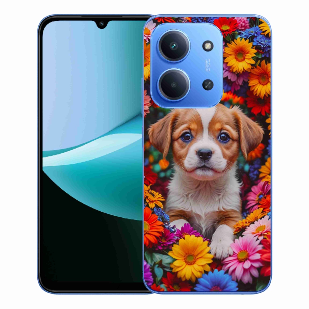 Gélový kryt mmCase na Xiaomi Redmi 15C 4G/5G (173mm) - roztomilé šteňa