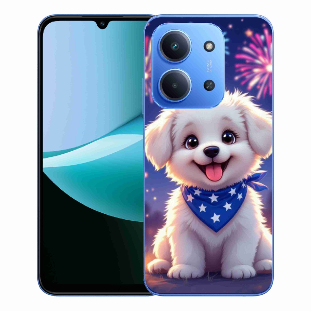 Gélový kryt mmCase na Xiaomi Redmi 15C 4G/5G (173mm) - slávnostné šteňa