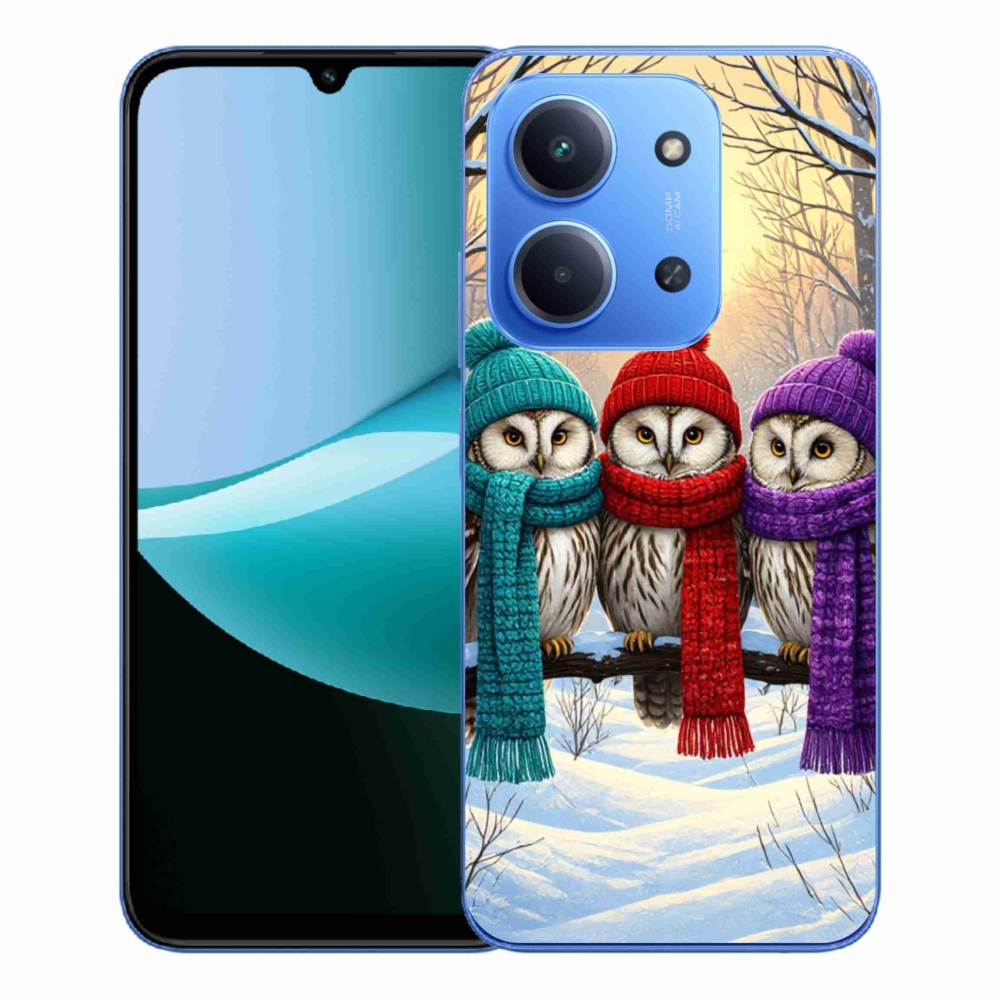 Gélový kryt mmCase na Xiaomi Redmi 15C 4G/5G (173mm) - soví priatelia