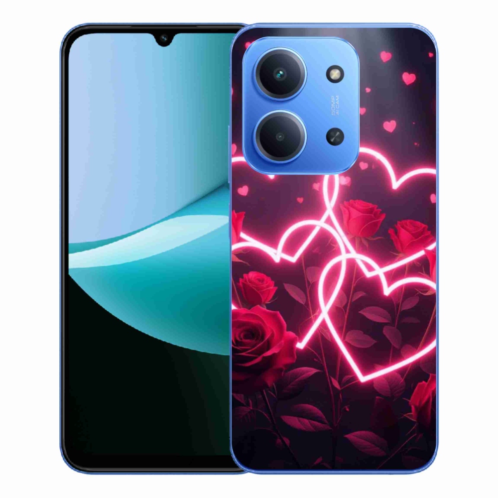 Gélový kryt mmCase na Xiaomi Redmi 15C 4G/5G (173mm) - srdce lásky