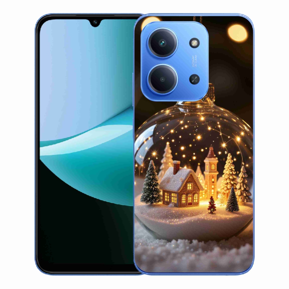 Gélový kryt mmCase na Xiaomi Redmi 15C 4G/5G (173mm) - vianočné gule 3