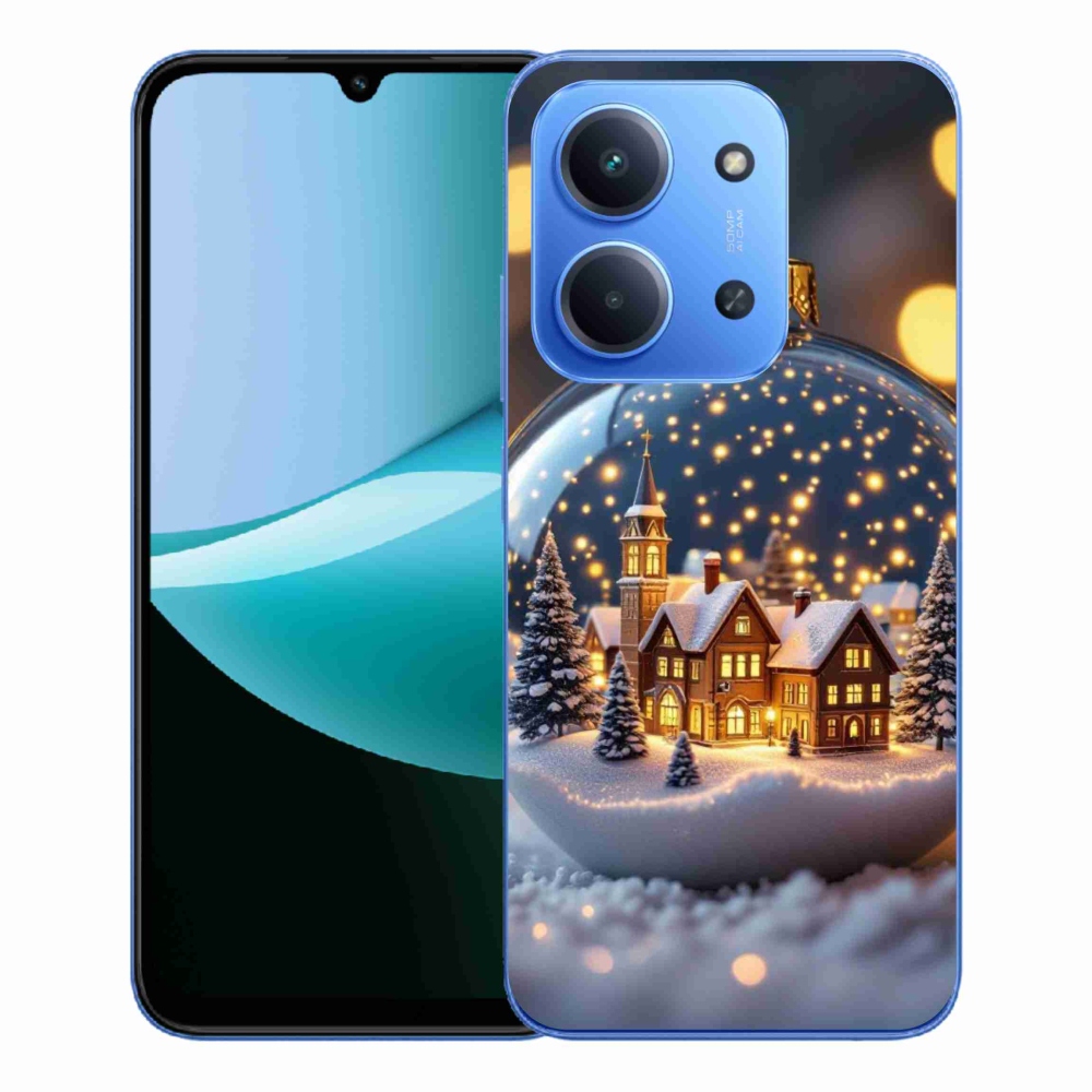 Gélový kryt mmCase na Xiaomi Redmi 15C 4G/5G (173mm) - vianočné gule 4