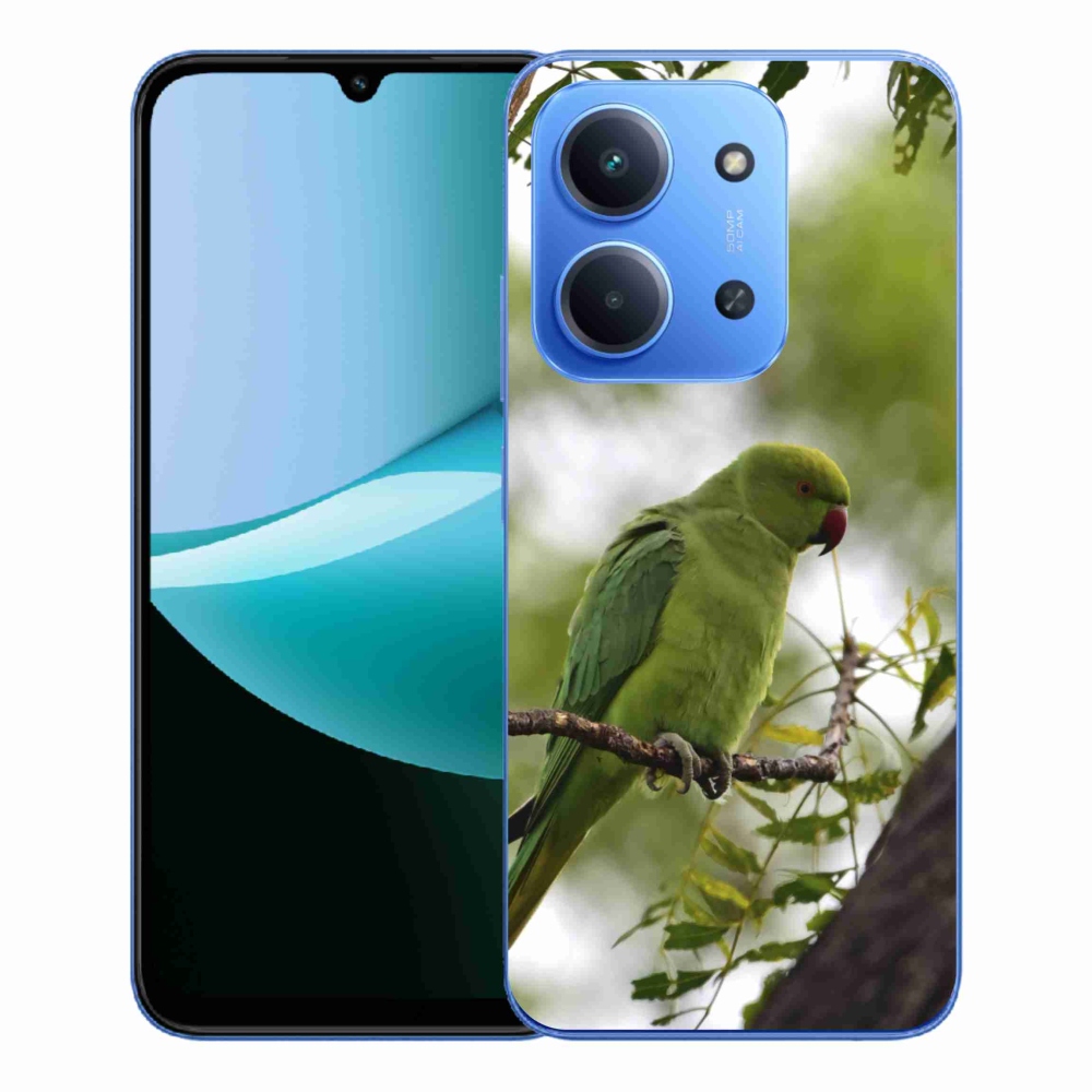 Gélový kryt mmCase na Xiaomi Redmi 15C 4G/5G (173mm) - zelený papagáj