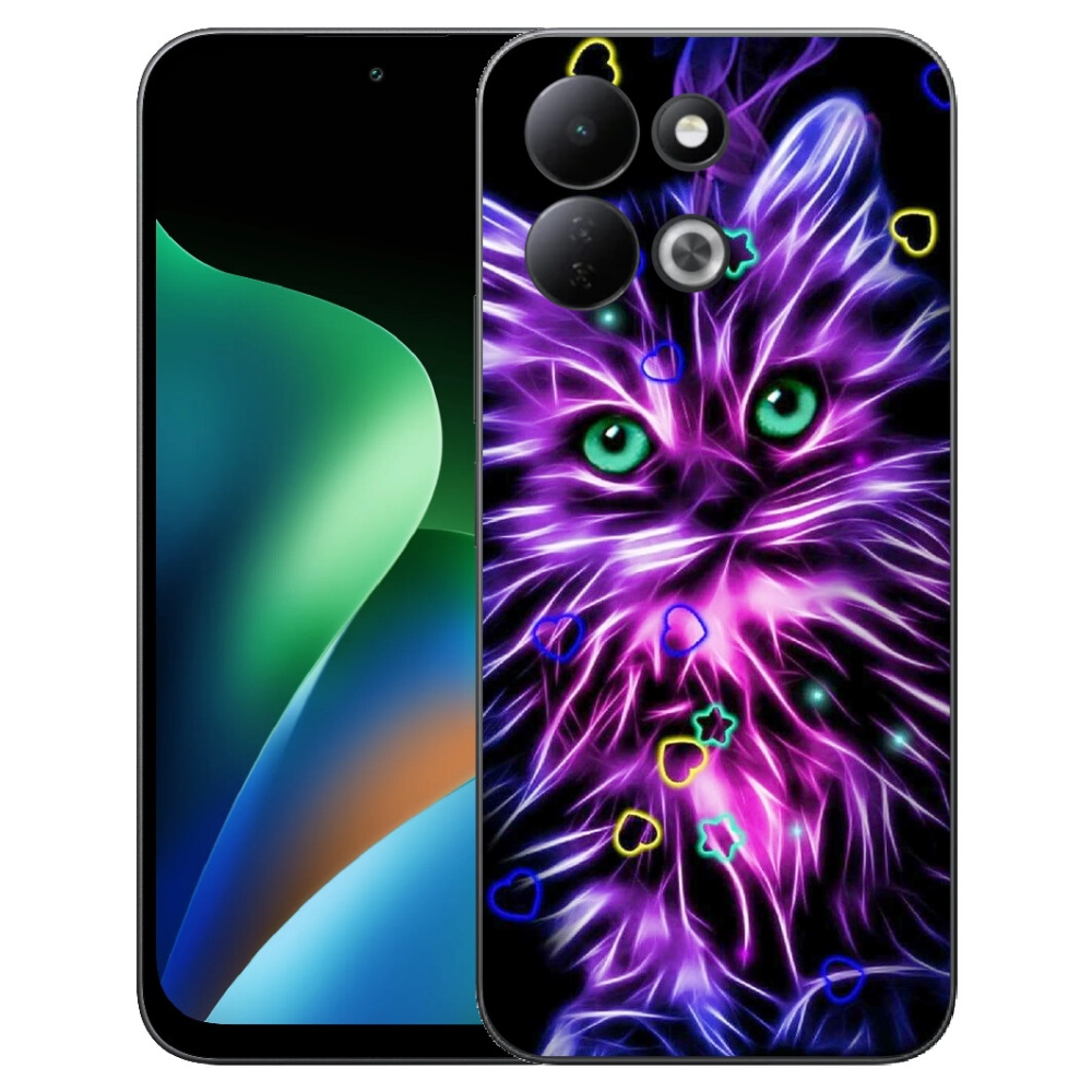 Gélový kryt mmCase na Xiaomi Redmi 17 4G/5G - abstraktná mačka