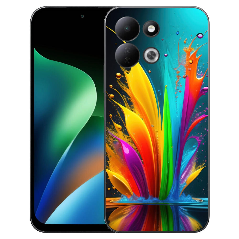Gélový kryt mmCase na Xiaomi Redmi 17 4G/5G - abstraktný motív 1