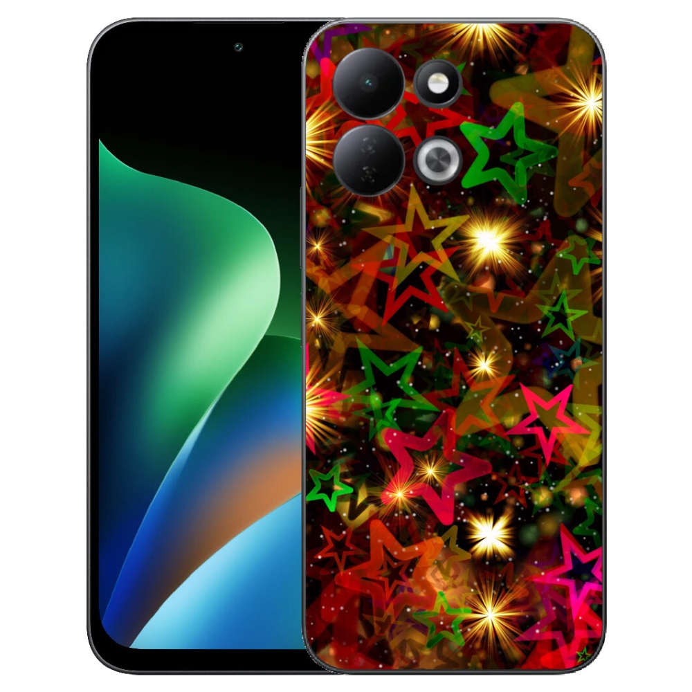 Gélový kryt mmCase na Xiaomi Redmi 17 4G/5G - farebné hviezdičky