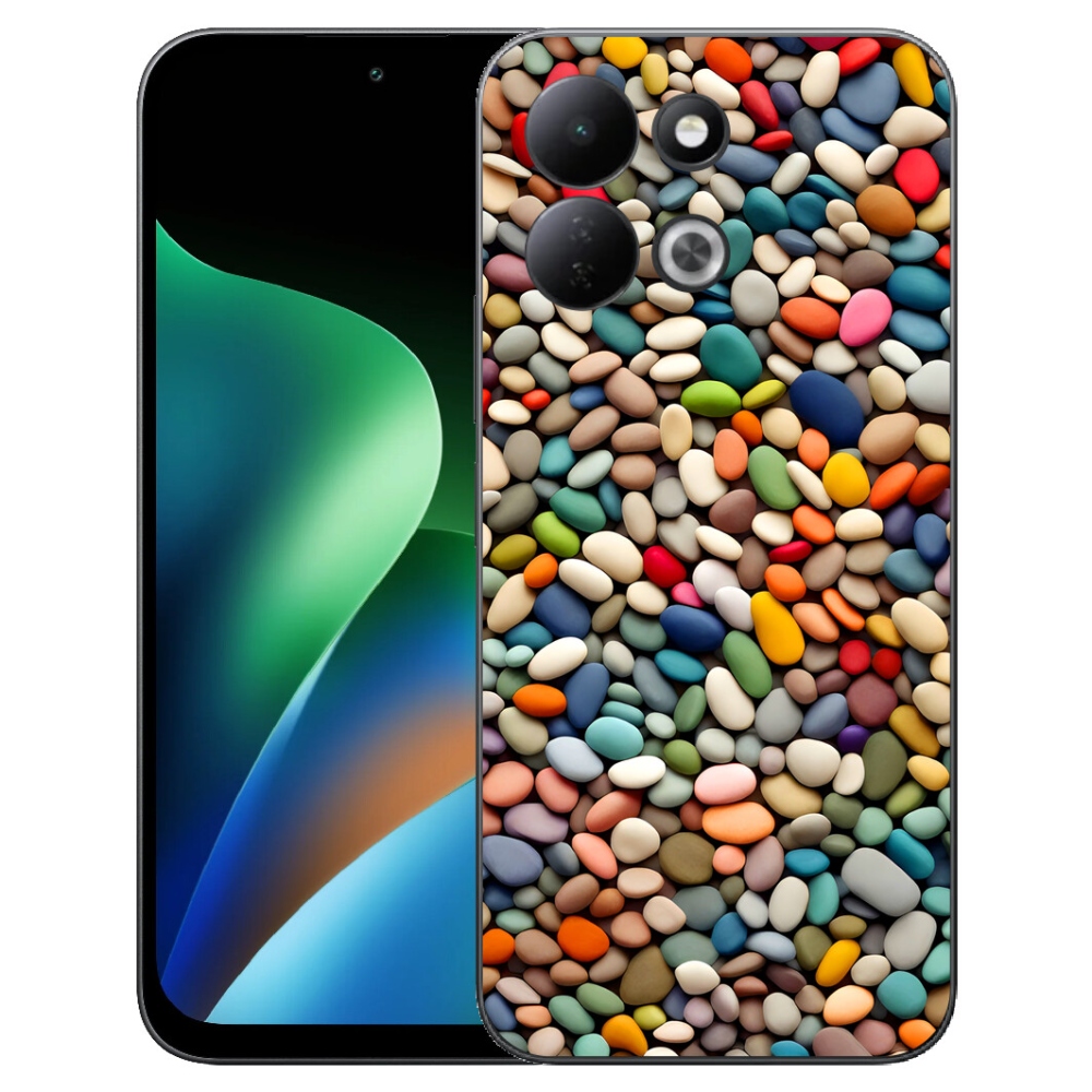 Gélový kryt mmCase na Xiaomi Redmi 17 4G/5G - farebné kamienky 2
