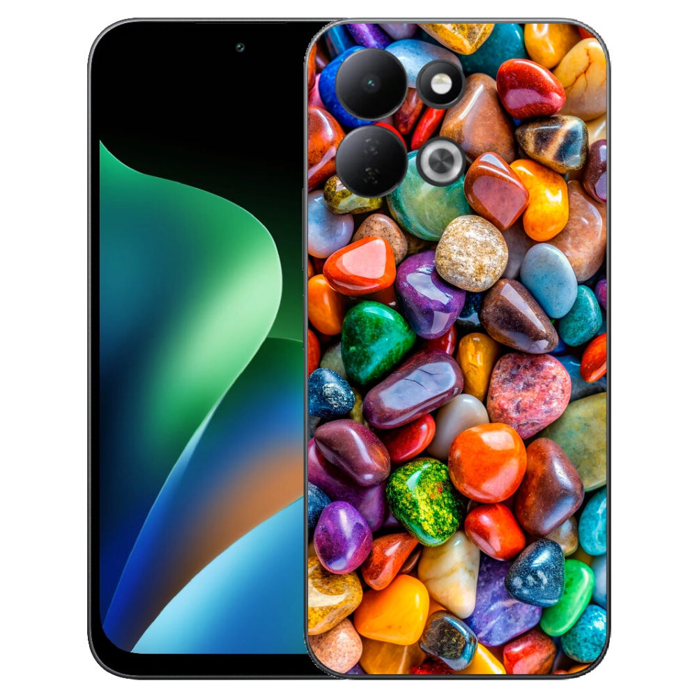 Gélový kryt mmCase na Xiaomi Redmi 17 4G/5G - farebné kamienky