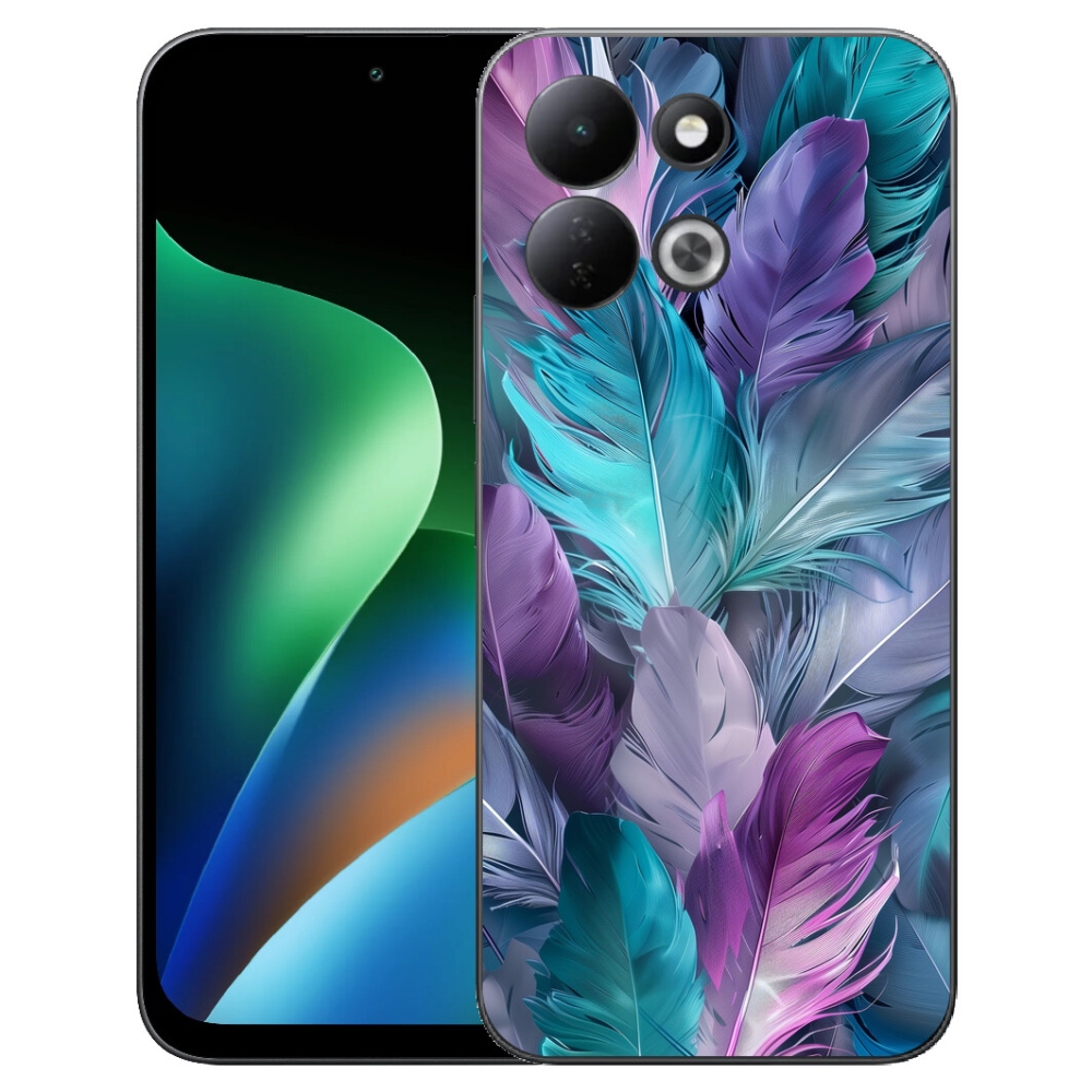 Gélový kryt mmCase na Xiaomi Redmi 17 4G/5G - farebné perie 2