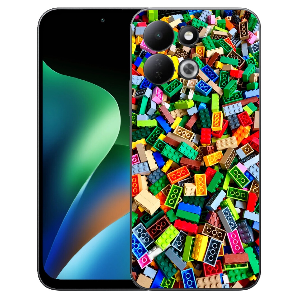 Gélový kryt mmCase na Xiaomi Redmi 17 4G/5G - farebné stavebné kocky
