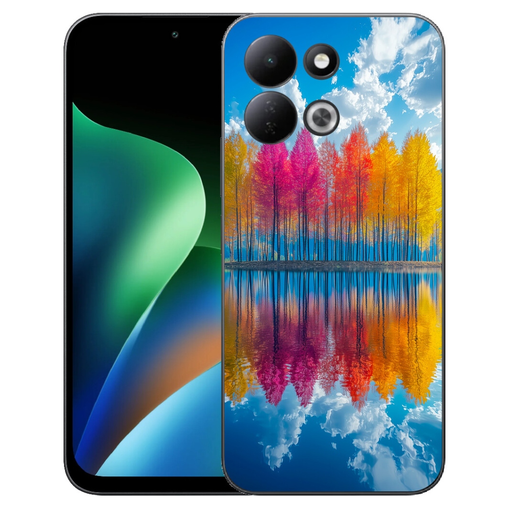 Gélový kryt mmCase na Xiaomi Redmi 17 4G/5G - farebné stromy