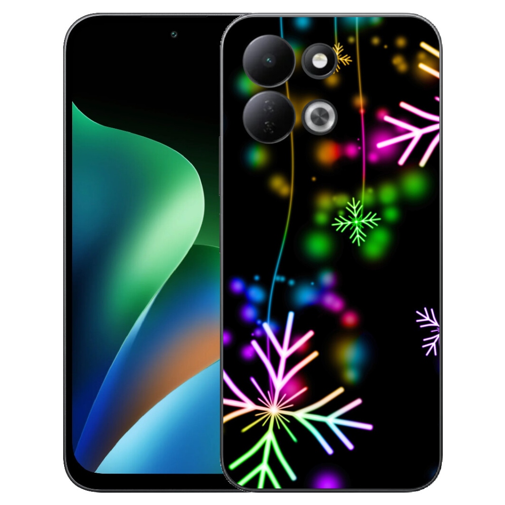 Gélový kryt mmCase na Xiaomi Redmi 17 4G/5G - farebné vločky