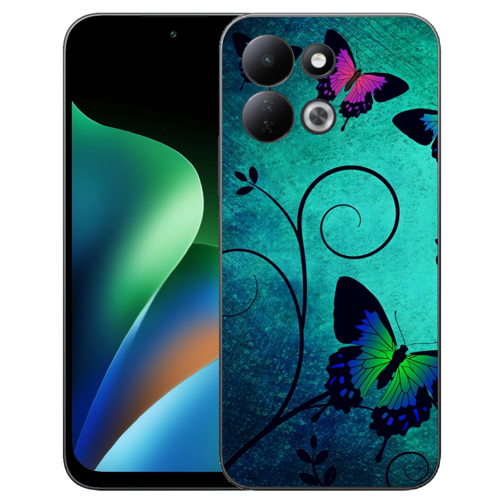 Gélový kryt mmCase na Xiaomi Redmi 17 4G/5G - farební motýle