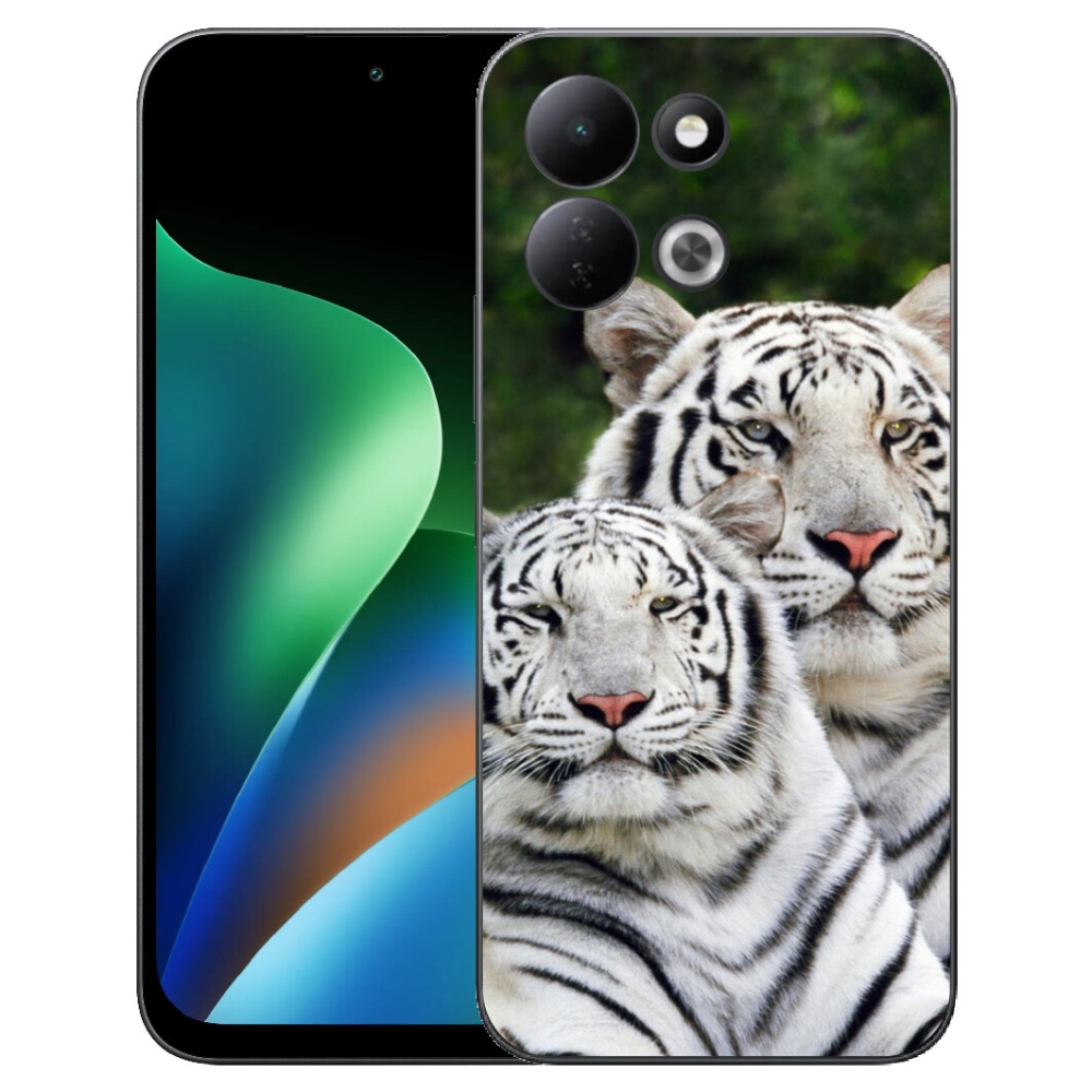 Gélový kryt mmCase na Xiaomi Redmi 17 4G/5G - bieli tigre