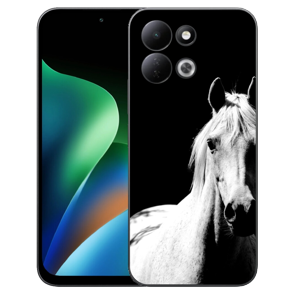 Gélový kryt mmCase na Xiaomi Redmi 17 4G/5G - biely kôň 5