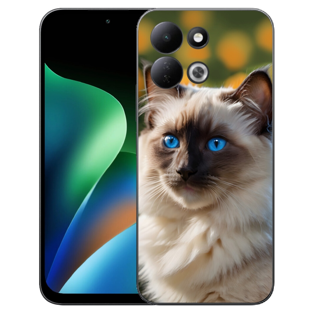 Gélový kryt mmCase na Xiaomi Redmi 17 4G/5G - biely ragdoll
