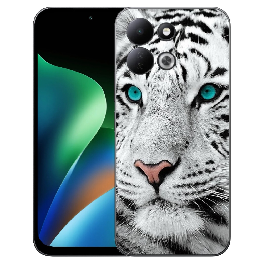 Gélový kryt mmCase na Xiaomi Redmi 17 4G/5G - biely tiger