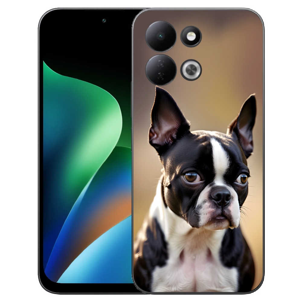 Gélový kryt mmCase na Xiaomi Redmi 17 4G/5G - bostonský teriér