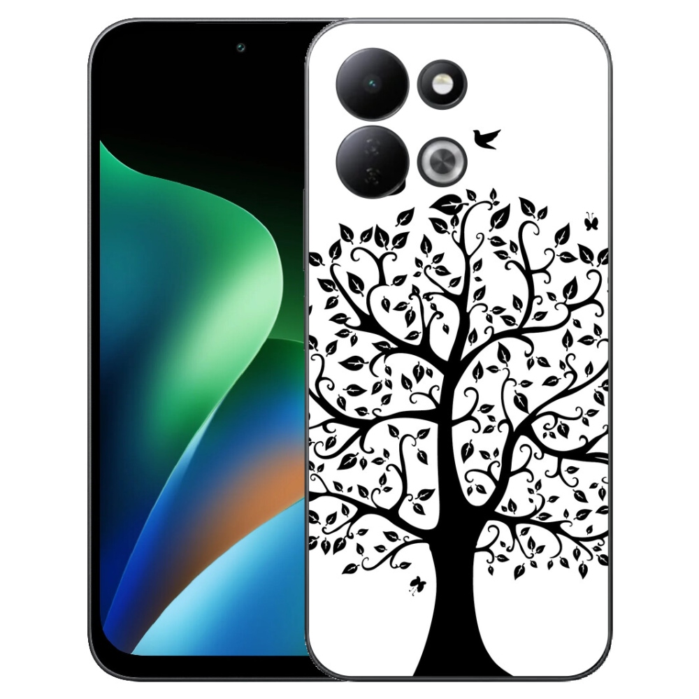 Gélový kryt mmCase na Xiaomi Redmi 17 4G/5G - čiernobiely strom