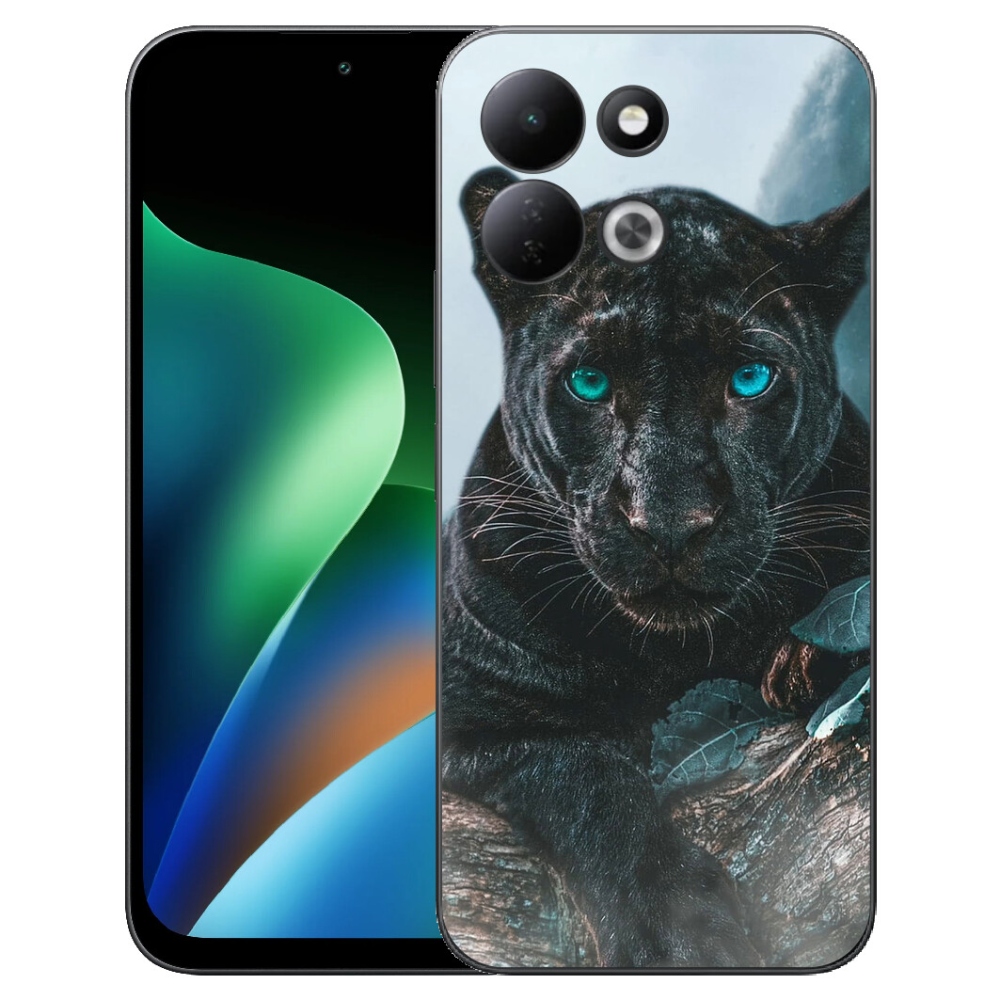 Gélový kryt mmCase na Xiaomi Redmi 17 4G/5G - čierny panter