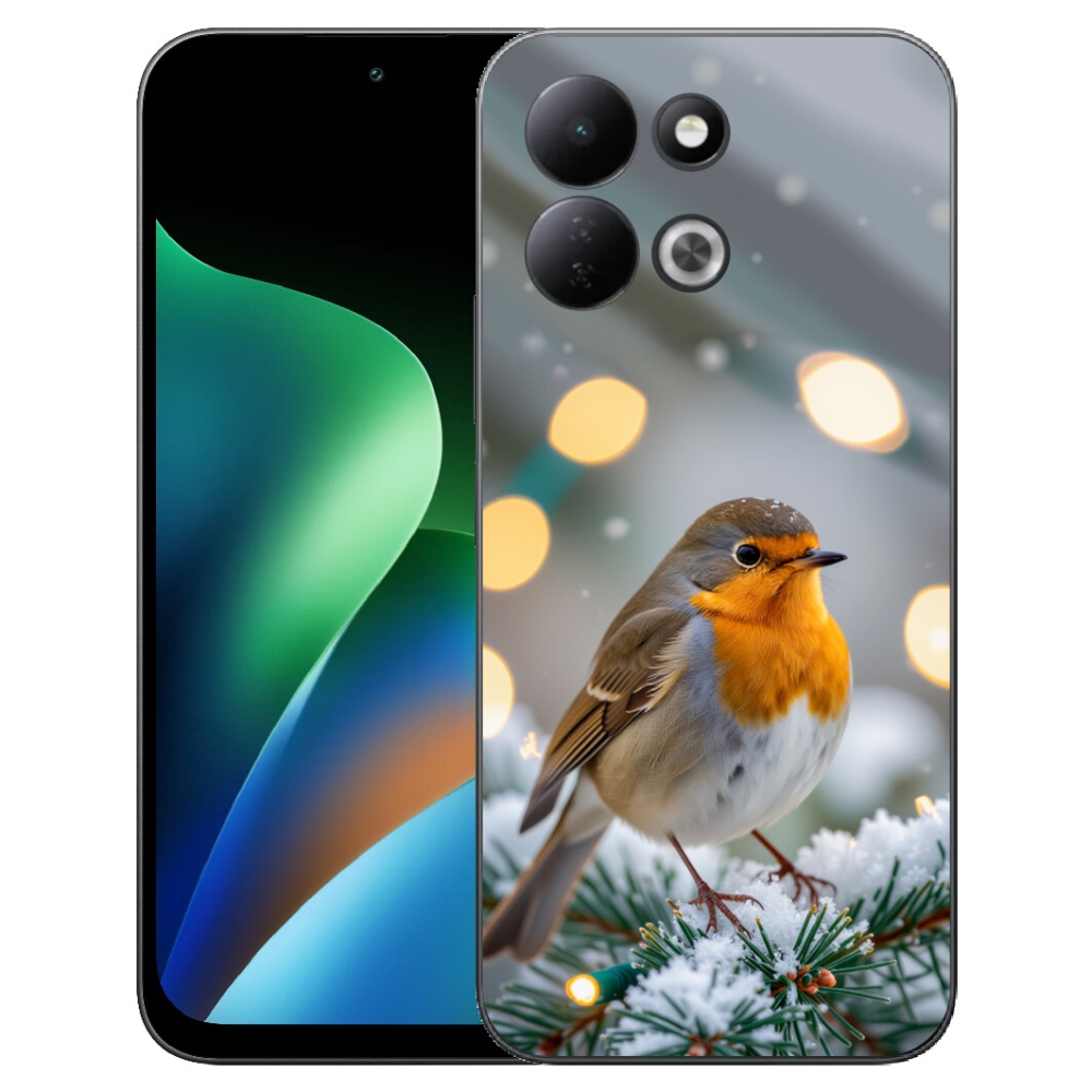 Gélový kryt mmCase na Xiaomi Redmi 17 4G/5G - červienka v zime
