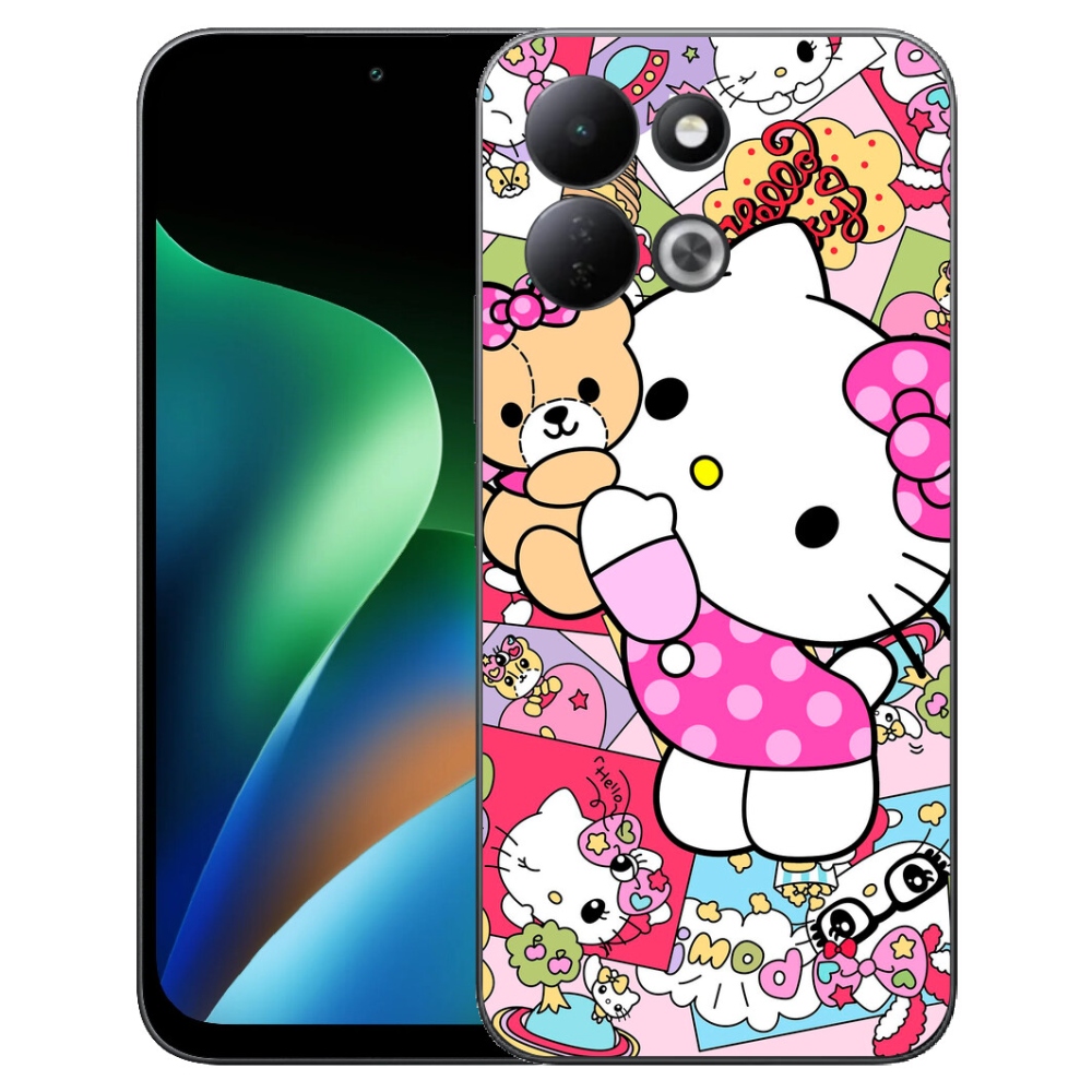 Gélový kryt mmCase na Xiaomi Redmi 17 4G/5G - cute kitty
