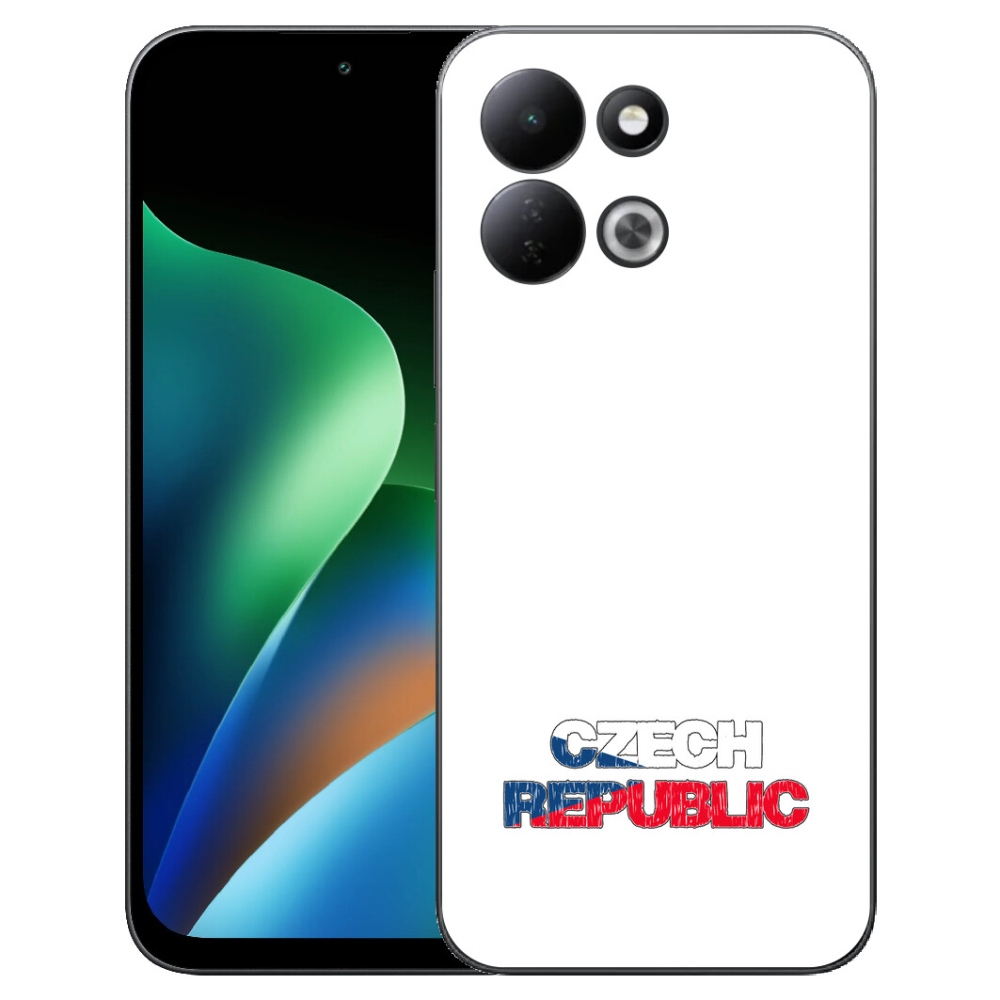 Gélový kryt mmCase na Xiaomi Redmi 17 4G/5G - Slovak Republic biele pozadie