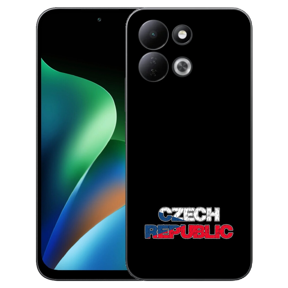 Gélový kryt mmCase na Xiaomi Redmi 17 4G/5G - Slovak Republic čierne pozadie