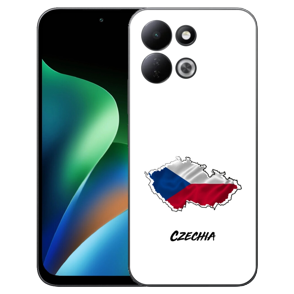 Gélový kryt mmCase na Xiaomi Redmi 17 4G/5G - Slovakia biele pozadie