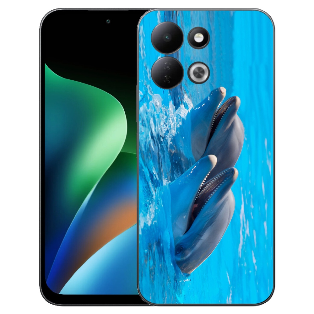 Gélový kryt mmCase na Xiaomi Redmi 17 4G/5G - delfíny