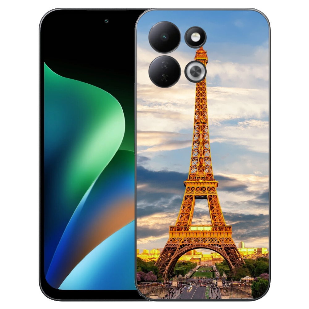 Gélový kryt mmCase na Xiaomi Redmi 17 4G/5G - eiffelova veža 3