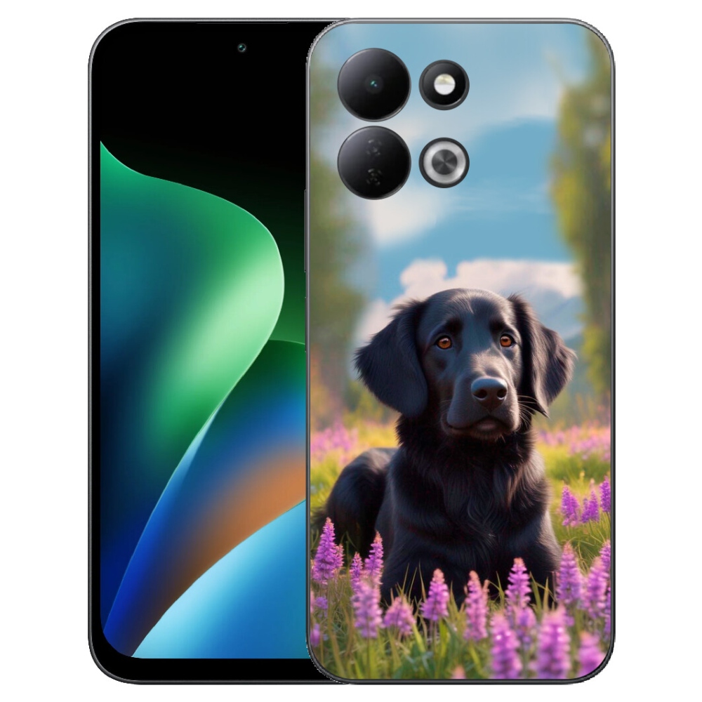 Gélový kryt mmCase na Xiaomi Redmi 17 4G/5G - elegantný čierny retriever