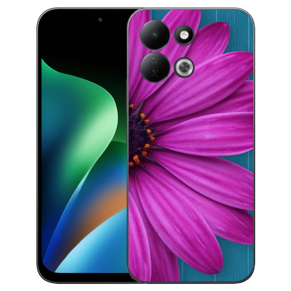 Gélový kryt mmCase na Xiaomi Redmi 17 4G/5G - fialová margaréta