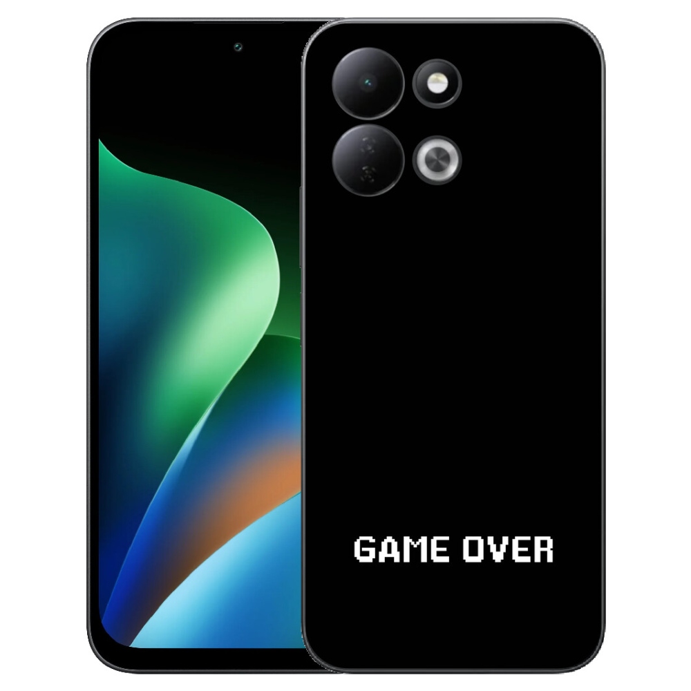 Gélový kryt mmCase na Xiaomi Redmi 17 4G/5G - game over čierne pozadie